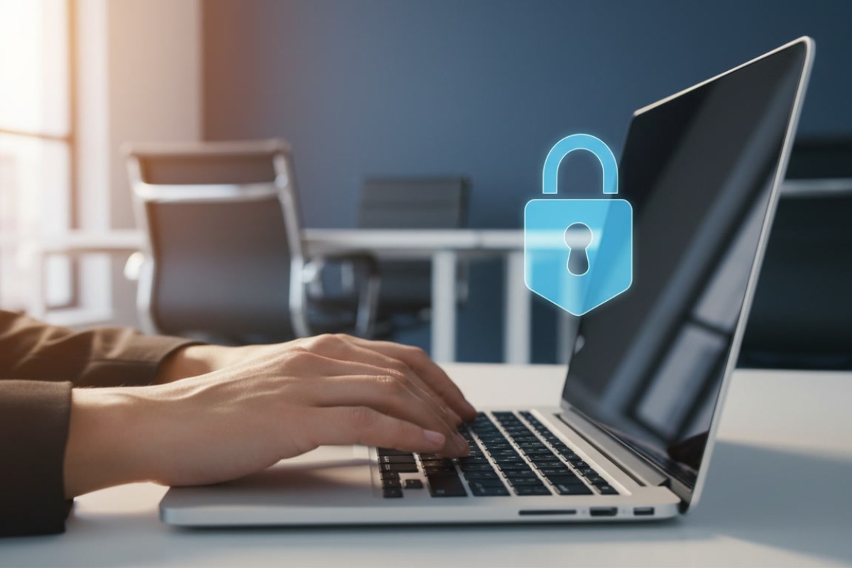 Accès sécurisé à la messagerie électronique Zimbra Alice avec authentification protégée sur ordinateur portable